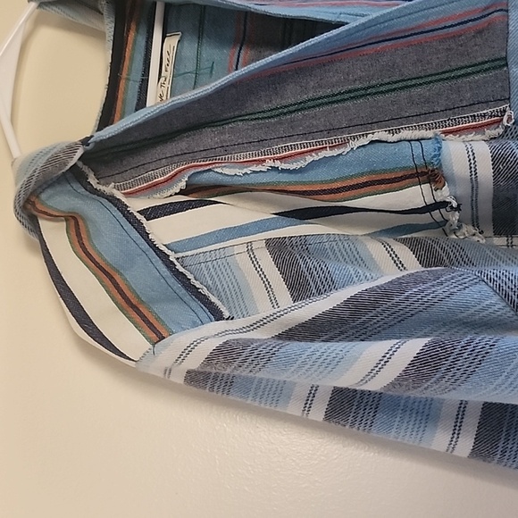 We The Free Willowa Hoodie Chambray Combo Oversized Size Medium - Picture 6 of 16